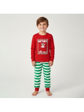 Pyjama de Noël The Elf rouge et vert pour adultes