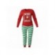 Pyjama de Noël The Elf avec rayures vertes et rouges