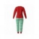 Pyjama de Noël The Elf avec rayures vertes et rouges