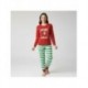 Pijama de Natal The Elf com listras verdes e vermelhas