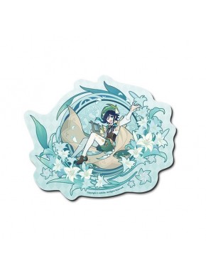 Tapete de rato Genshin Impact Venti 25 cm design floral