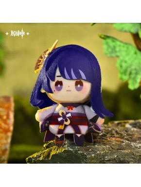 Mini peluche Raiden Shogun de Genshin Impact, 10 cm