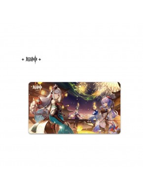 Tapis de souris Genshin Impact avec design de personnages, 70 x 40 cm