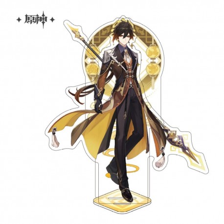 Figura de acrílico Zhongli Genshin Impact 14 cm