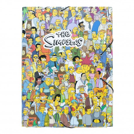 Carpeta Solapas Premium The Simpsons con personajes