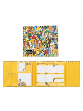 Planificador Semanal con diseño de The Simpsons