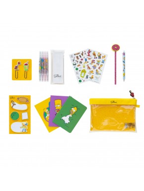 Set de papelería The Simpsons con cuadernos y accesorios