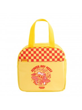 Sac à déjeuner jaune Stranger Things Surfer Boy Pizza