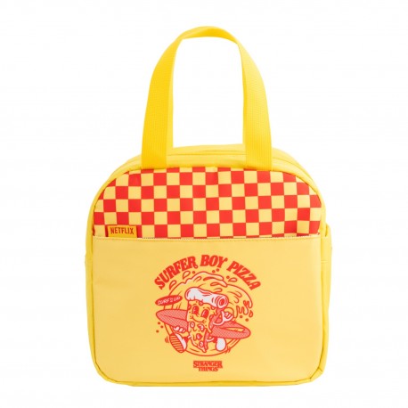 Sac à déjeuner jaune Stranger Things Surfer Boy Pizza