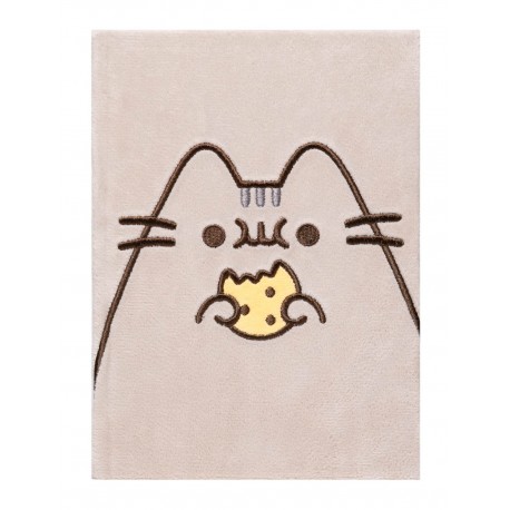 Carnet A5 Pusheen avec couverture en peluche et design de cookie