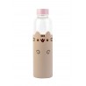 Bouteille en Verre Pusheen 500 ml avec Étui en Silicone