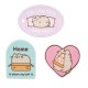 Tres parches Pusheen bordados, autoadhesivos