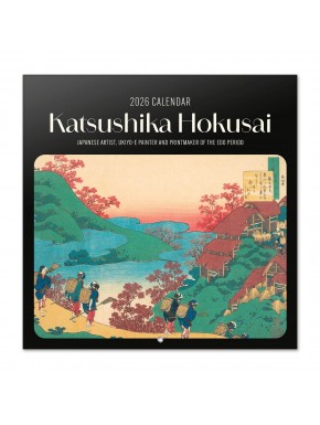 Calendrier 2026 Hokusai avec œuvre d'art ukiyo-e