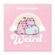 Calendrier Pusheen 2026 avec fond rose