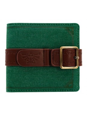 Cartera verde Zelda Link's Tunic con cinturón marrón
