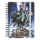 Caderno de capa dura A5 Attack on Titan