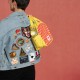 Sac à déjeuner jaune Stranger Things Surfer Boy Pizza