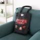 Bolso de tela Stranger Things con parches y cremallera