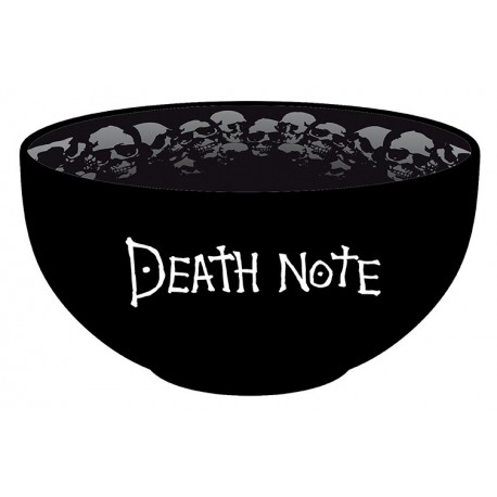 Bol negro de Death Note con calaveras, 600 ml