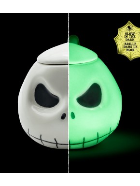 Taza 3D de Jack que brilla en la oscuridad de Pesadilla Antes de Navidad