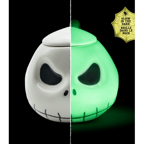 Taza 3D de Jack que brilla en la oscuridad de Pesadilla Antes de Navidad