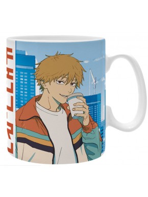 Taza Chainsaw Man con Denji y Pochita