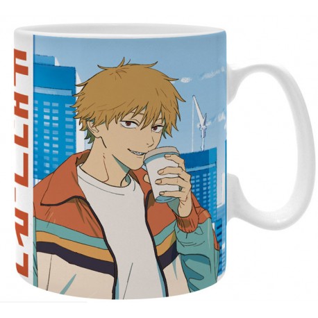 Taza Chainsaw Man con Denji y Pochita