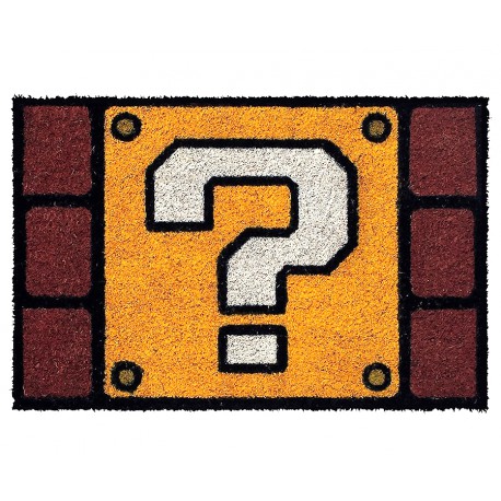 Doormat coconut Super Mario Block Question