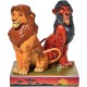 Figura decorativa de Simba e Scar de O Rei Leão