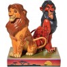 Figura Enesco Disney O Rei Leão Simba e Scar 16,5 cm