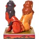 Figura decorativa de Simba e Scar de O Rei Leão