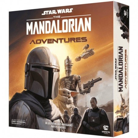 Caixa do jogo The Mandalorian Adventures com figuras