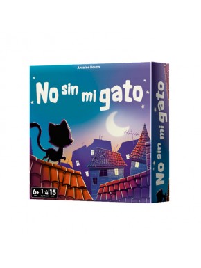Juego de mesa No Sin Mi Gato de Asmodee con gato en tejados