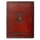 Carnet en cuir végétalien Harry Potter avec fermeture latérale