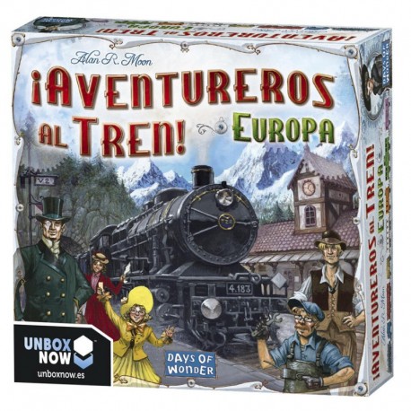 Caixa do jogo Aventuros no Trem - Europa