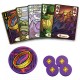 Caja y componentes del juego de cartas La Comunidad del Anillo