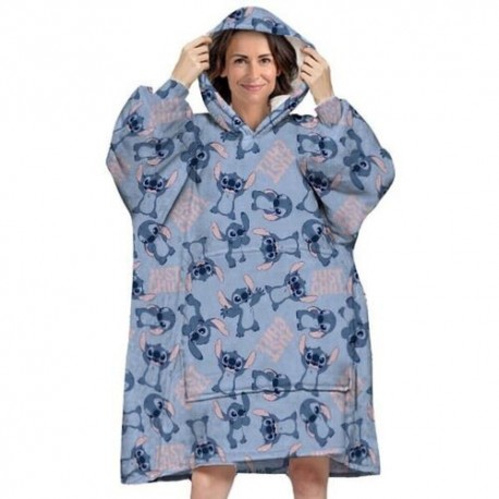 Poncho Batamanta Polar Stitch Disney oversize