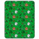 Couverture verte avec design Minecraft 110x150cm