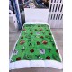 Couverture verte avec design Minecraft 110x150cm