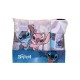 Set de manta y cojín con diseño de Stitch y Angel Disney