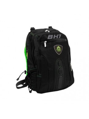 Mochila gaming verde Keep Out BK7 con compartimentos