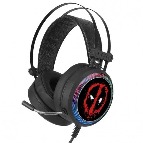 Auriculares gaming Deadpool Marvel con luces LED