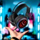 Auriculares gaming Deadpool Marvel con luces LED