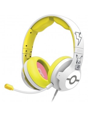 Auriculares blancos y amarillos Hori Pro Pikachu