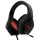 Auriculares gaming Krom Kopa Move negro y rojo con micrófono