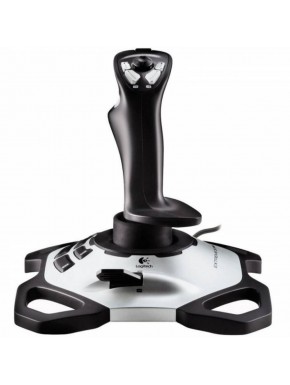 Joystick Logitech Extreme 3D Pro en negro y gris