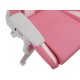 Silla gaming Genesis Nitro 710 rosa y blanca, diseño ergonómico