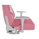 Silla gaming Genesis Nitro 710 rosa y blanca, diseño ergonómico