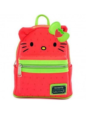 Sac à dos rouge Hello Kitty avec design de fraise