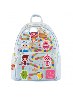 Mochila mini Loungefly azul con personajes de Candyland